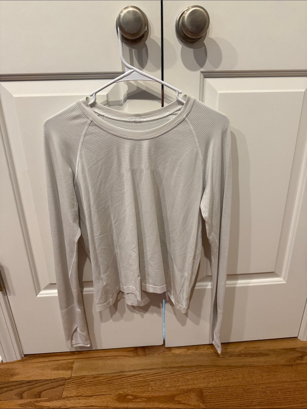 lululemon athletica Long-Sleeve Crewneck Top -White
